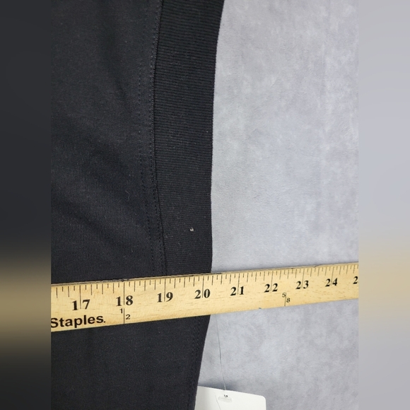 ATHLETA Retroterry V-Neck Sweatshirt Tee Sweater Vest Ivory In Black Size SP - Picture 14 of 15